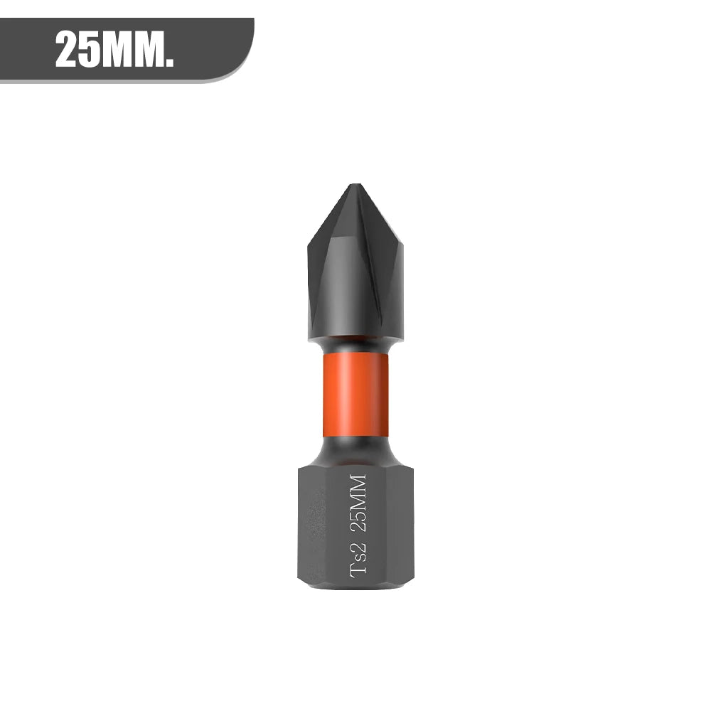 Strong Magnetic Batch Head PH2 Cross Screwdriver Set Impact Drill Bit Screw Alloy Steel Non-slip Cross Screwdriver 25-150mm