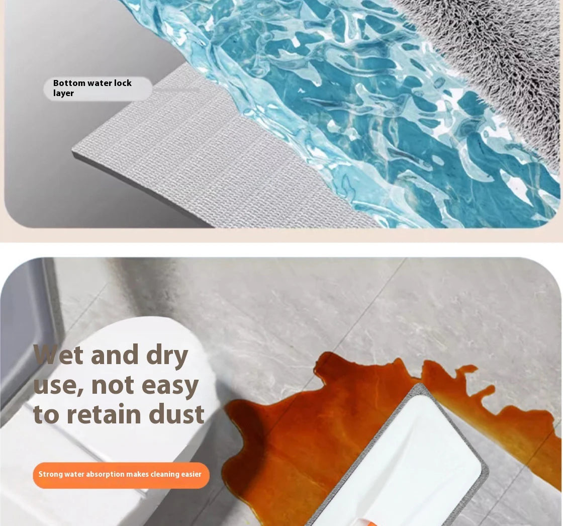 New Large Household Spray Mop With Replaceable Microfiber Pad For Wet And Dry Cleaning Microfiber Pads Rotating Spray Mop Broom