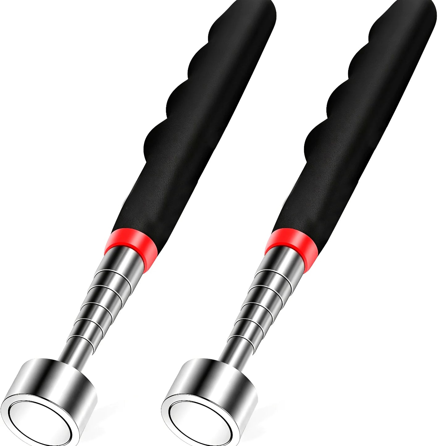 Telescopic Magnetic Iron Suction Rod with LED Light Metal Pick-up Tool DIY Strong Magnetic Metal Screw Suction Rod Pick-up Tools