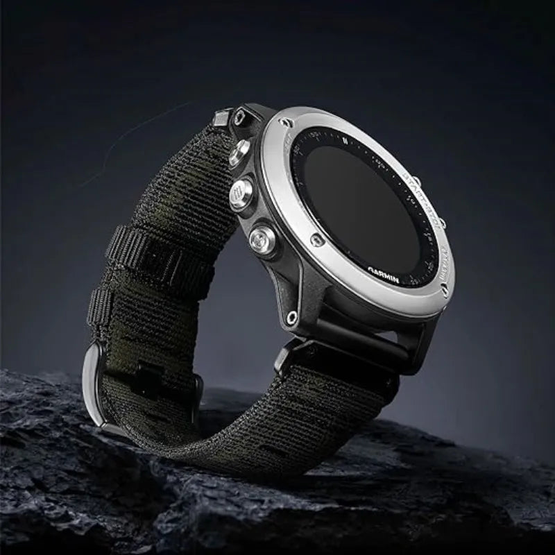 QuickFit 22mm 26mm Nylon Strap For Garmin Fenix 7 7X 6X Pro/Epix Pro Gen 2 51mm 47mm/Fenix6 5Plus 5XPlus Braided Watchband