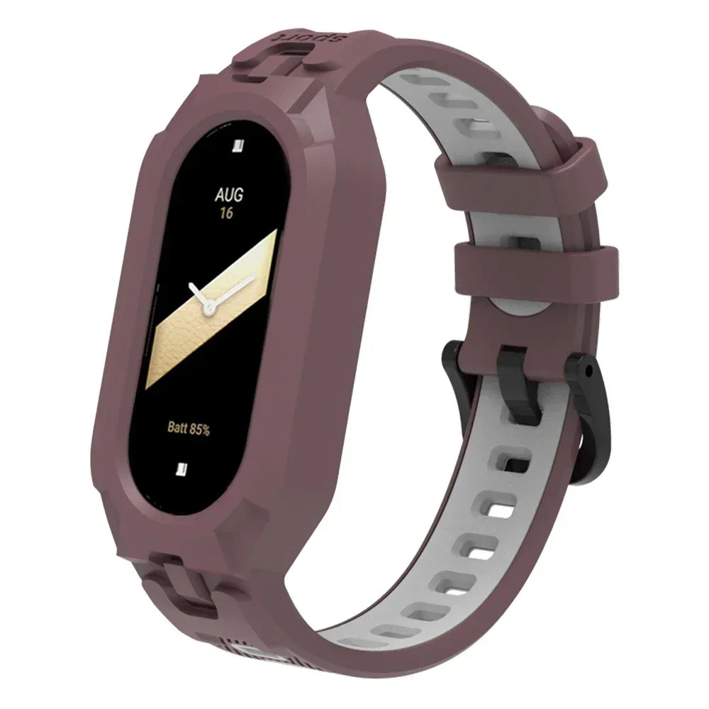Silicone Sport Strap For Xiaomi Mi Band 9 8 7 6 5 Replacement Soft TPU Case Smartwatch Wristband For Xiaomi Mi Band 9 Bracelets