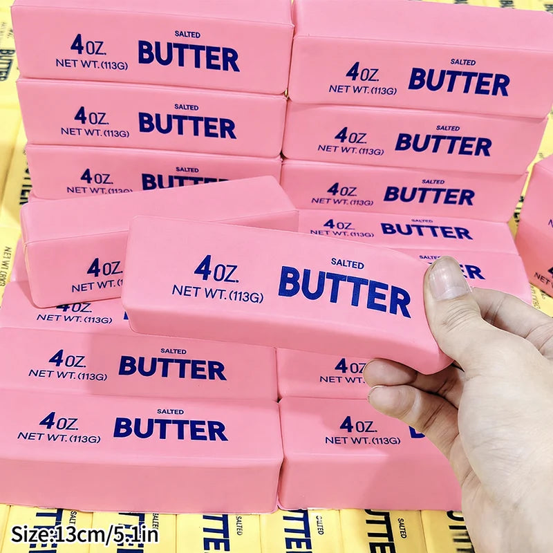 Butter Sticks Squeeze Squishy Sensory Stress Ball Stress Relief Anti-Anxiety Butter Chocolate Party Favors Gift 버터 해압