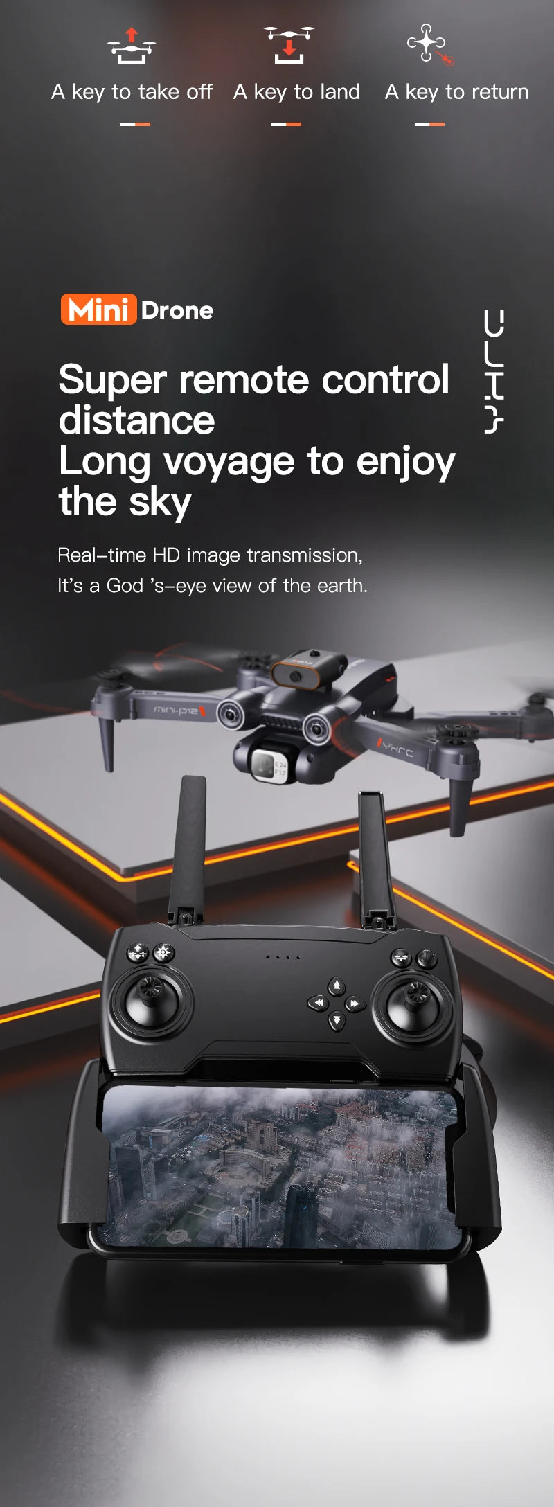 8K Dual Camera Obstacle Avoidance Drone Aerial Photography Laser Obstacle Avoidance Option Flow Helicopter Gift Toy Kid RC Drone