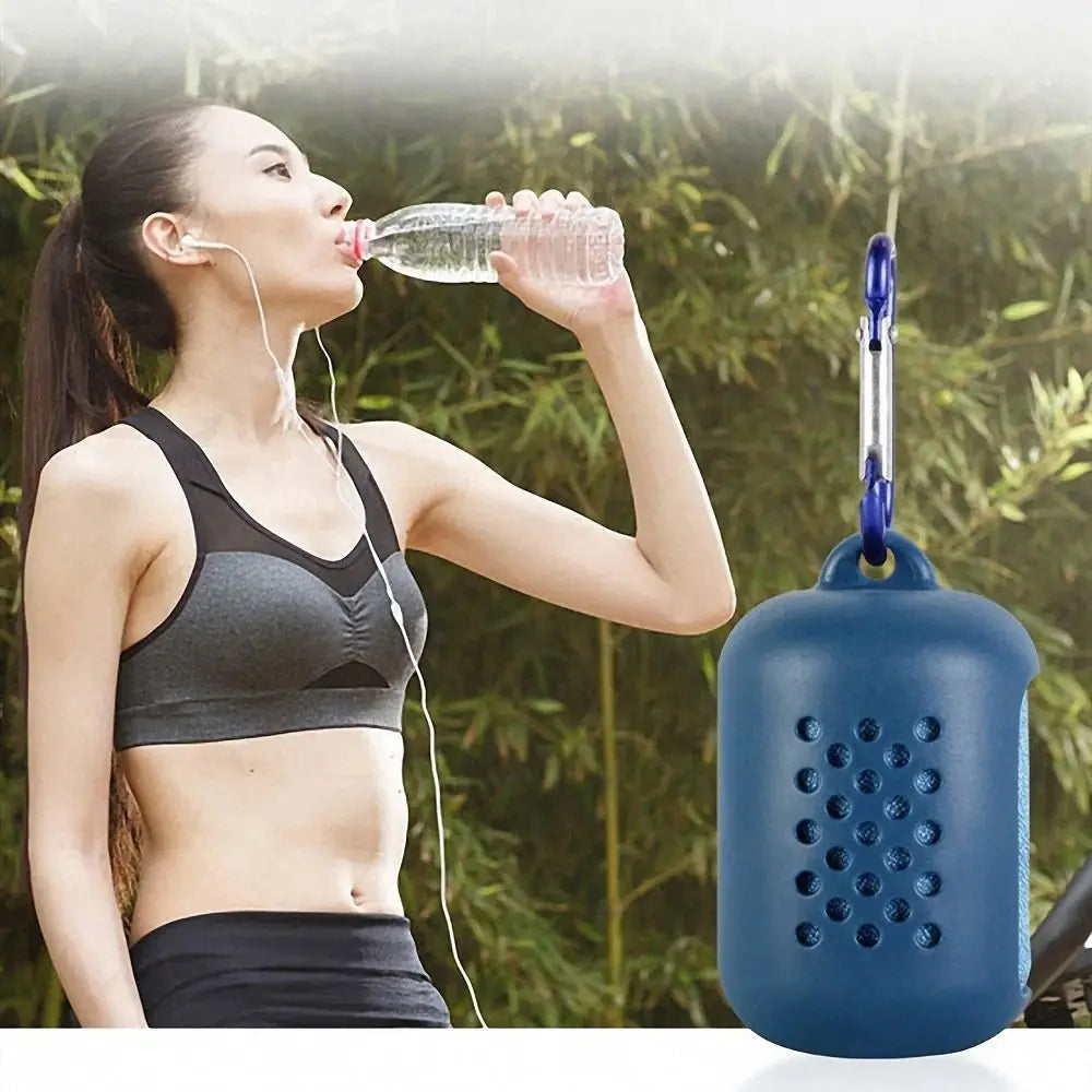 Mini Quick Dry Fitness Cool Towel Portable Microfiber Silica Gel Towel Silicone Bag Quick Drying Towel Sports