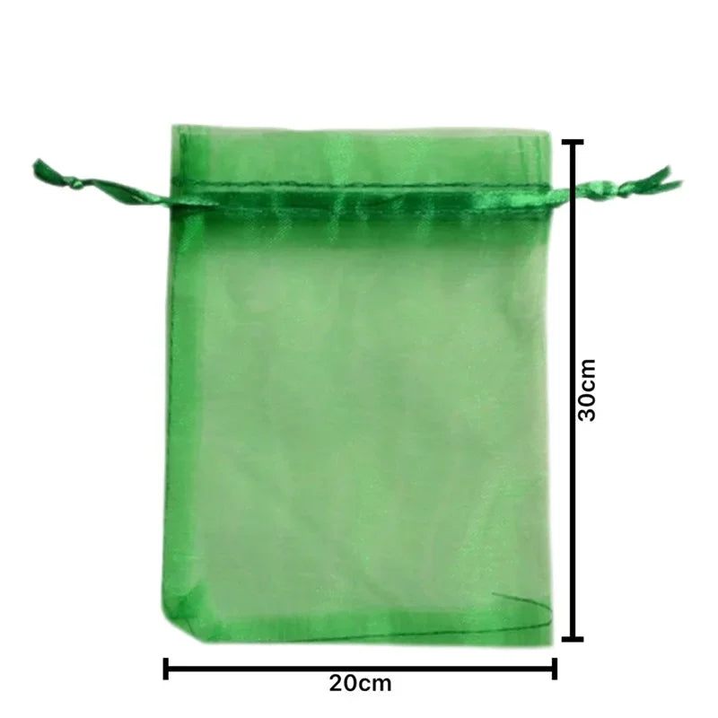 50/100 Fruit Protection Bags Anti-Bird Garden Netting Bags Strawberry Grapes Mesh Bag Plante Vegetable Netting Cover Garden Tool