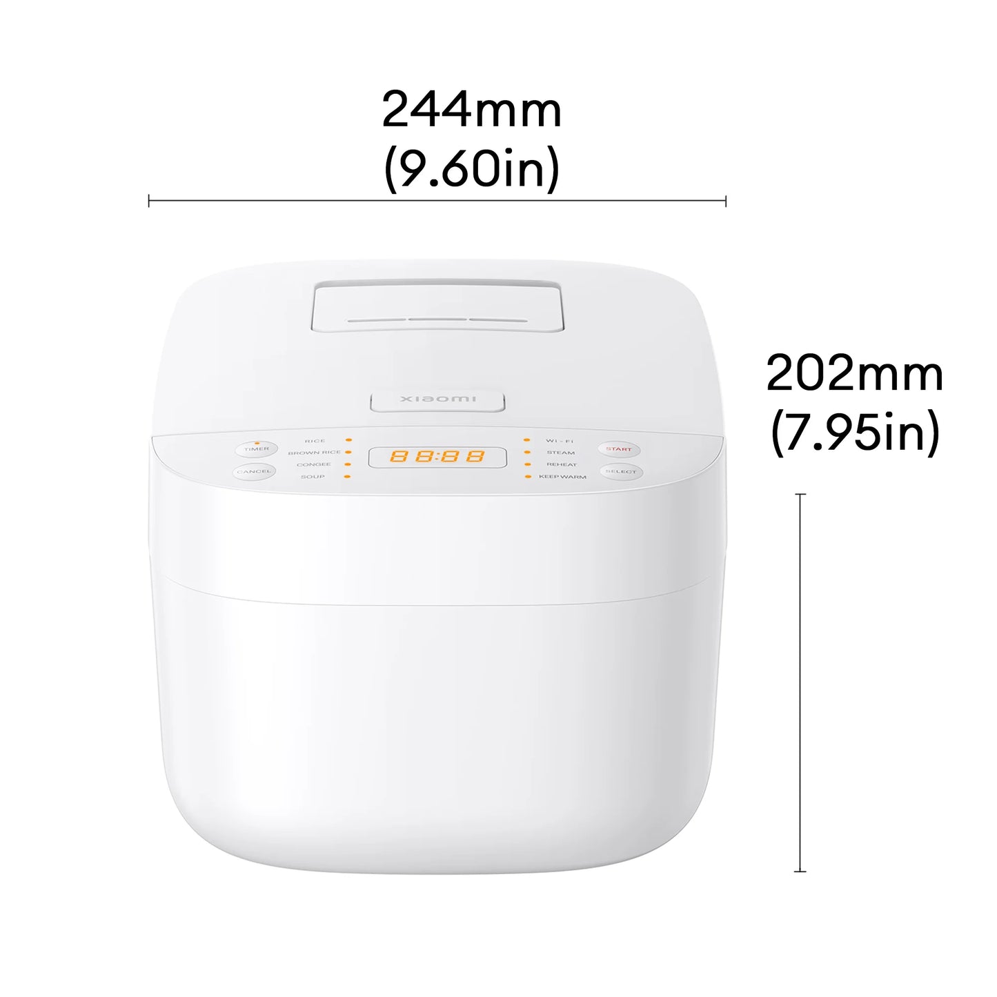 Xiaomi Smart Multifunctional Rice Cooker 3L, Non-stick Interior 24-hour Delay Timer and 12-hour Keep Warm Feature App Control