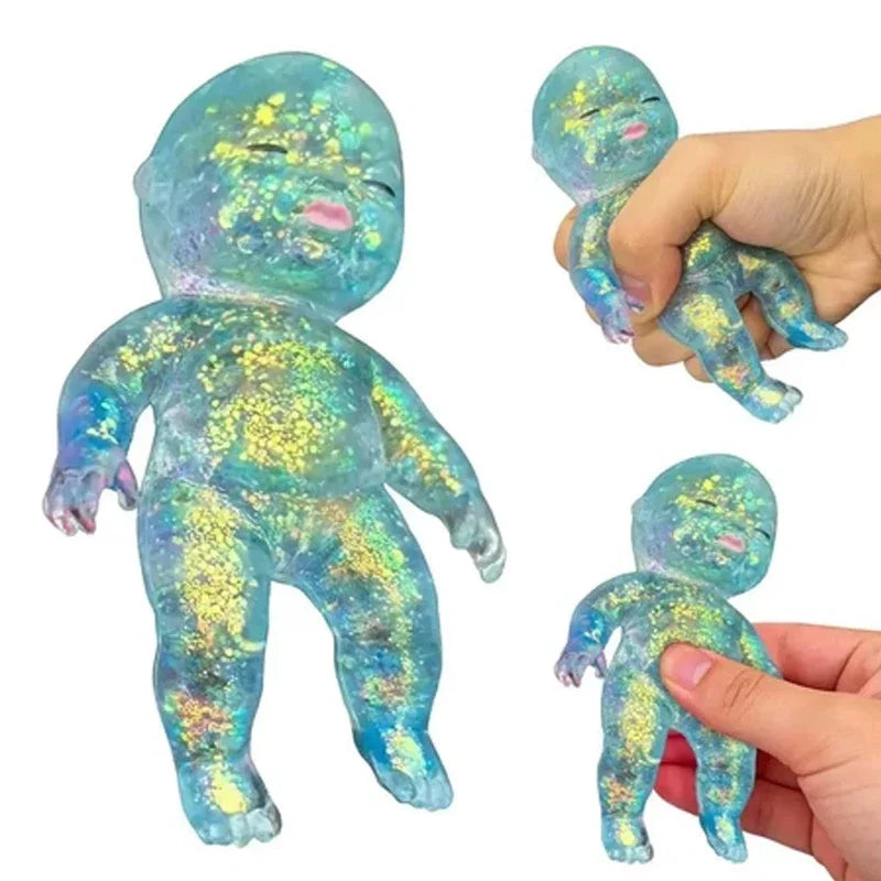 Squishy Maltose Sugar Baby Squeeze Toy Baby Stretchable Slow Rising Fidget Toy for Adults Stress Anxiety Relief Gifts Home Decor
