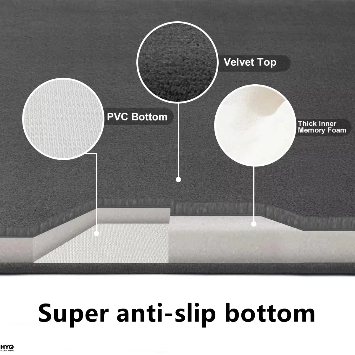 Alfombra de baño súper absorbente y antideslizante de terciopelo coral para suelo y puerta