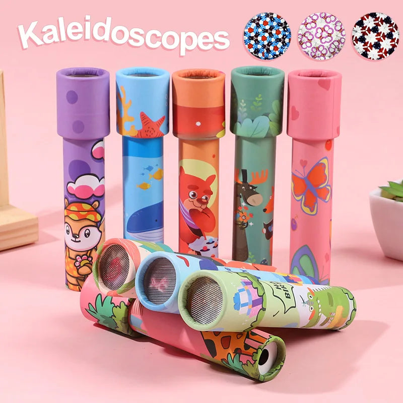 5/10pcs Rotating Kaleidoscope Science Toys for Kids Birthday Party Favors Goodie Pinata Fillers Classroom Rewards Baby Shower