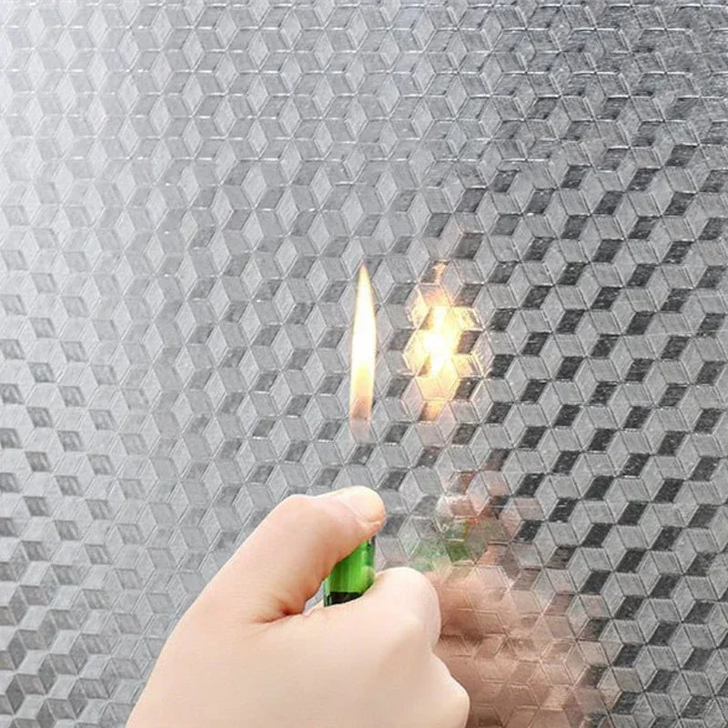 1/3/5M Kitchen Oil-proof Sticker Heat-resistant Aluminum Foil Wallpaper for Kitchen Stove Cabinet DIY Self Adhesive Sticker