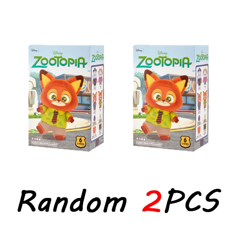 High Quality Zootopia Series Blind Box Judy Nick Vinyl Plush Cartoon Character Pendant Trendy Toys Box Birthday Gifts for Kids