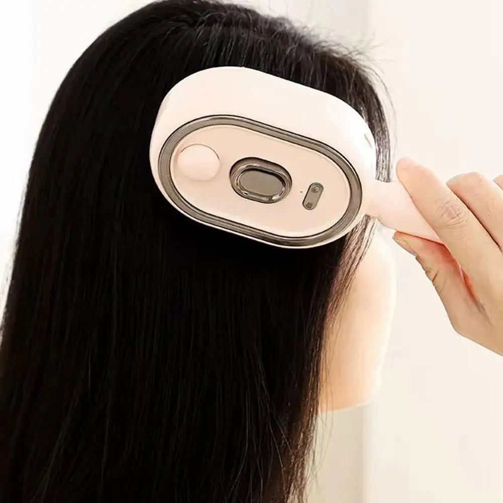 Electric Spray Air Cushions Massage Comb 3 in 1 Self Cleaning Steam Essential Oil Brush Rechargeable Spray Scalp Massager Combs
