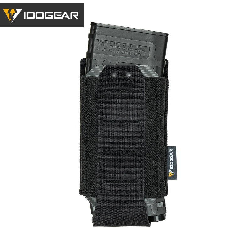 IDOGEAR Tactical Single LSR 556 Mag Pouch Mag Carrier MOLLE Pouch Laser Cut Tool Bags 35135