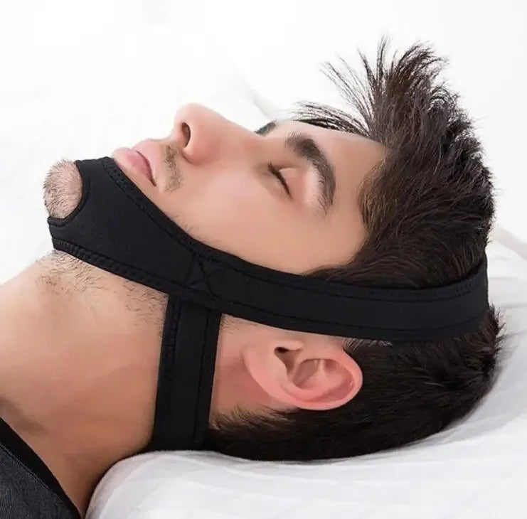New Neoprene Anti Snore Stop Snoring Chin Strap Belt Anti Apnea Jaw Solution Sleep Support Apnea Belt Adjustable Sleep Care Tool