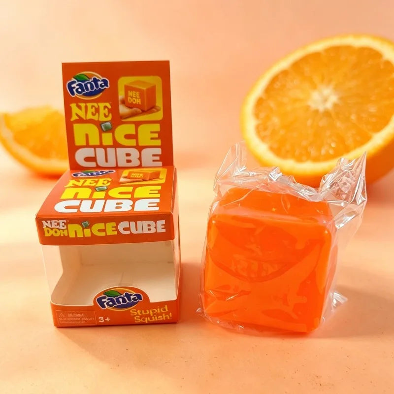 Needoh Nice Cube Dream Drop Jelly Cube Squish Toy Slow Rebound Desktop Ornament Non-toxic Antistress for Adults Kids Relax Gift