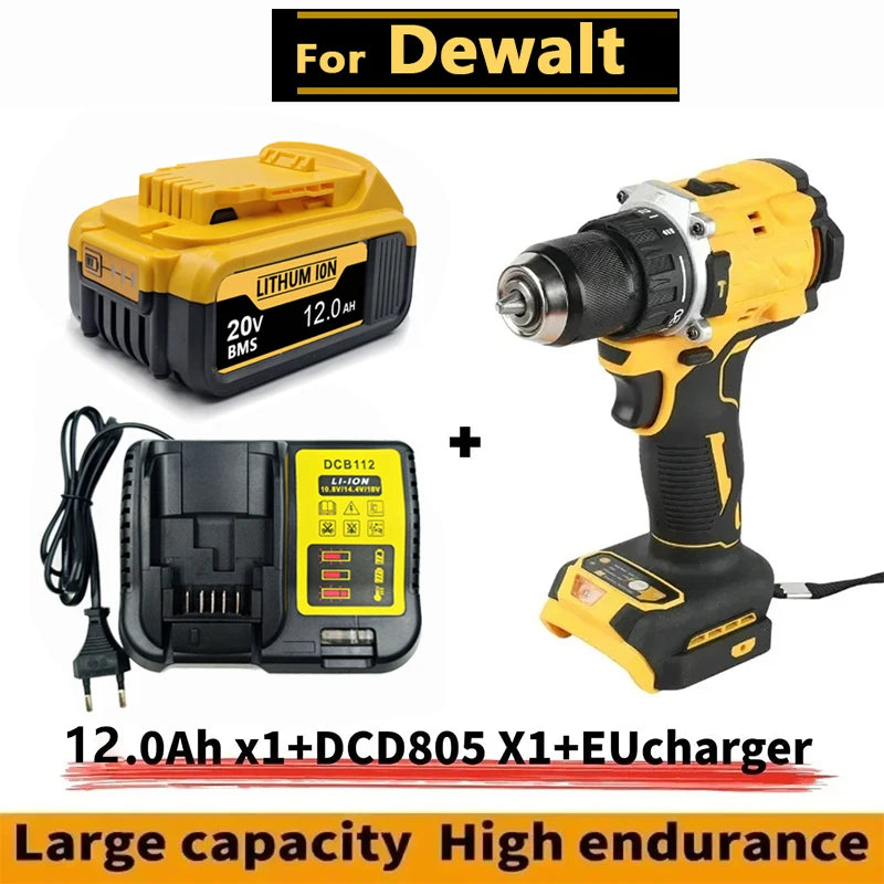 New High-power For DEWALT 20v/60V battery DCB200 DCB205 DCB206  * power tool 18V battery 3AH 8AH 12AH 18AH batteries  DCD805