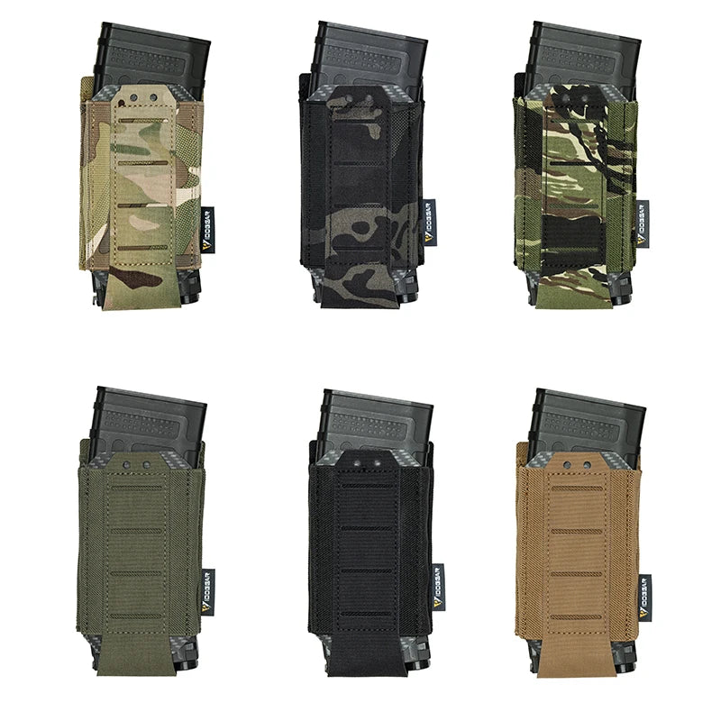 IDOGEAR Tactical Single LSR 556 Mag Pouch Mag Carrier MOLLE Pouch Laser Cut Tool Bags 35135