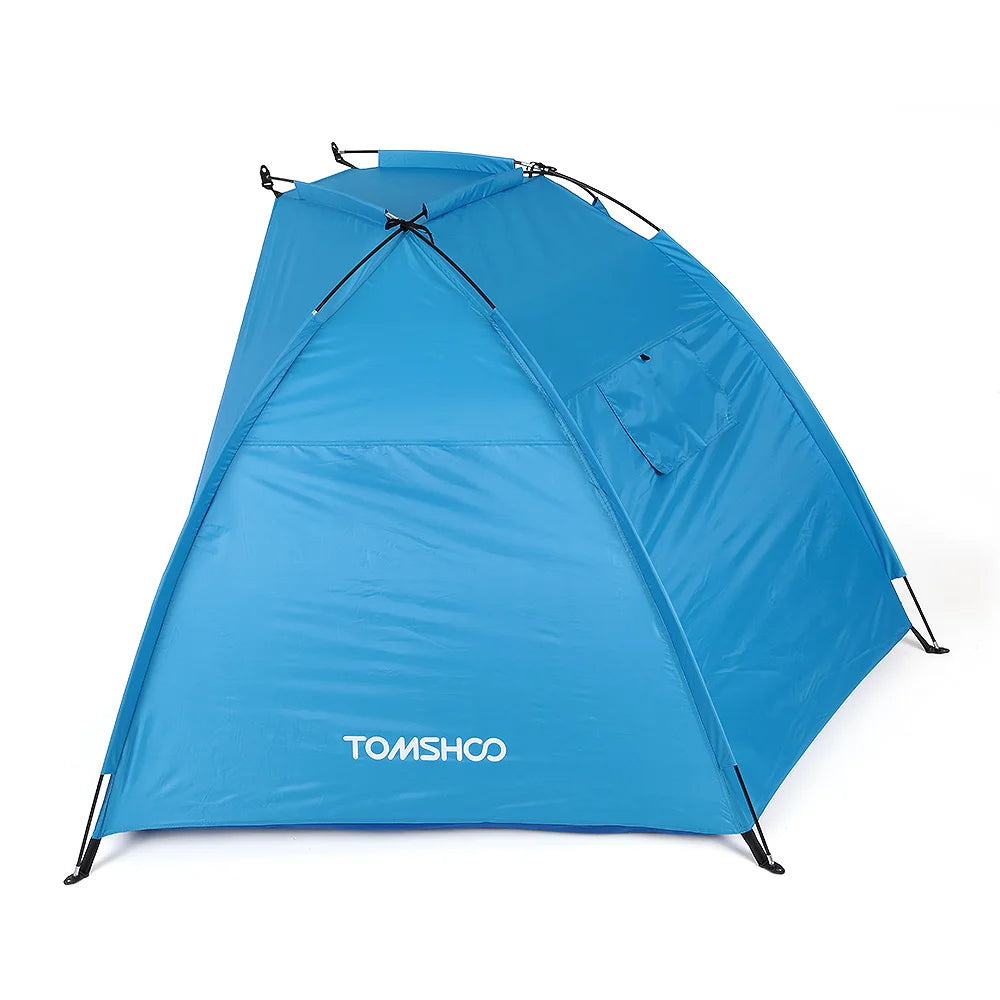 TOMSHOO Camping Tent Outdoor Sports Sunshade Tent Oxford Fabric Lightweight Tent for Fishing Picnic Beach Park