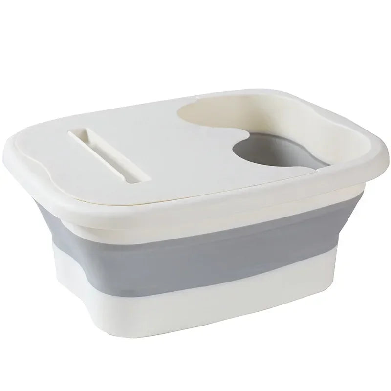 Foldable Footbath Massage Bucket Soaking Bucket Folding Basin Bucket Household Sauna Bathtub Pedicure Bathroom Suppliess