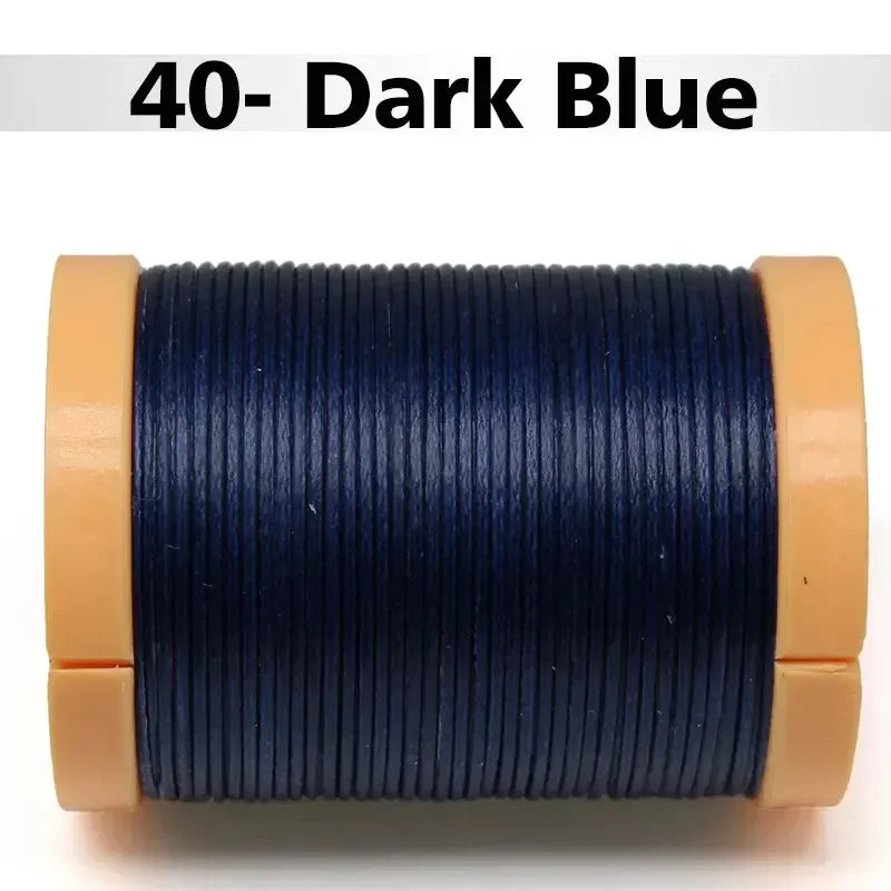 Handmade Flat Wax Thread for Leather Craft, Hand Stitching, DIY Wax Coated Strings, Repair Shoes, Sewing Tools, 0.8mm, 1.0mm