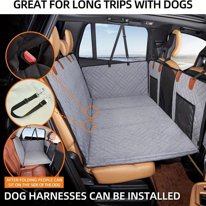 2026 Hot Dog Seat Cover Car Pet Seat Cover Waterproof Pet Seat Cover Hammock Scratch-Proof Non-Slip Durable Soft Pet Backseat Co