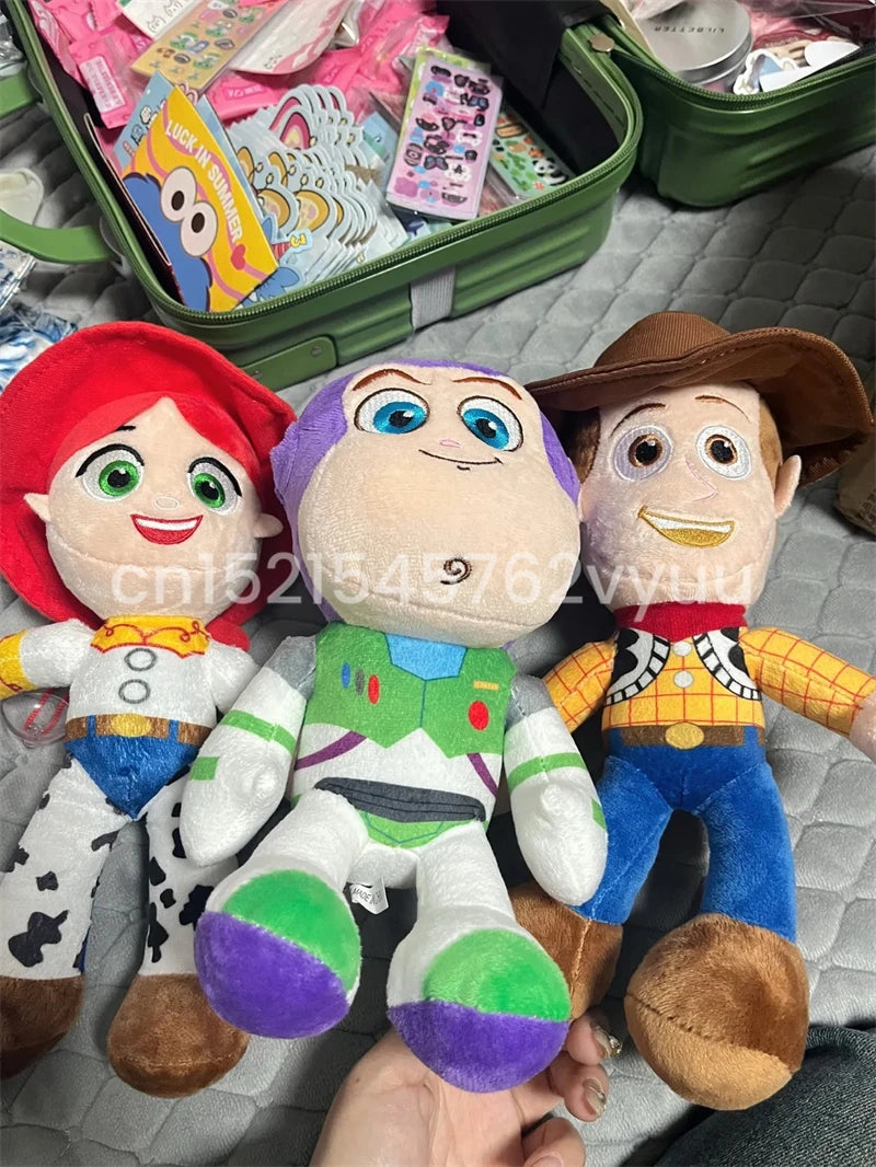 23cm Cute Woody Buzz Lightyear Plush Toy Lovely Stuffed Anime Jessie Plushies Pendant Cartoon Doll Home Decor Xmas Gifts