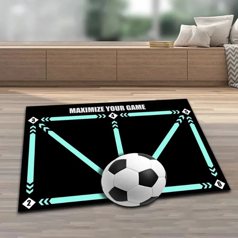 Football Training Mat Durable Non Slip Foldable Kids Adults Dribble Training Mat Football Training Indoor Ourdoor Equipment