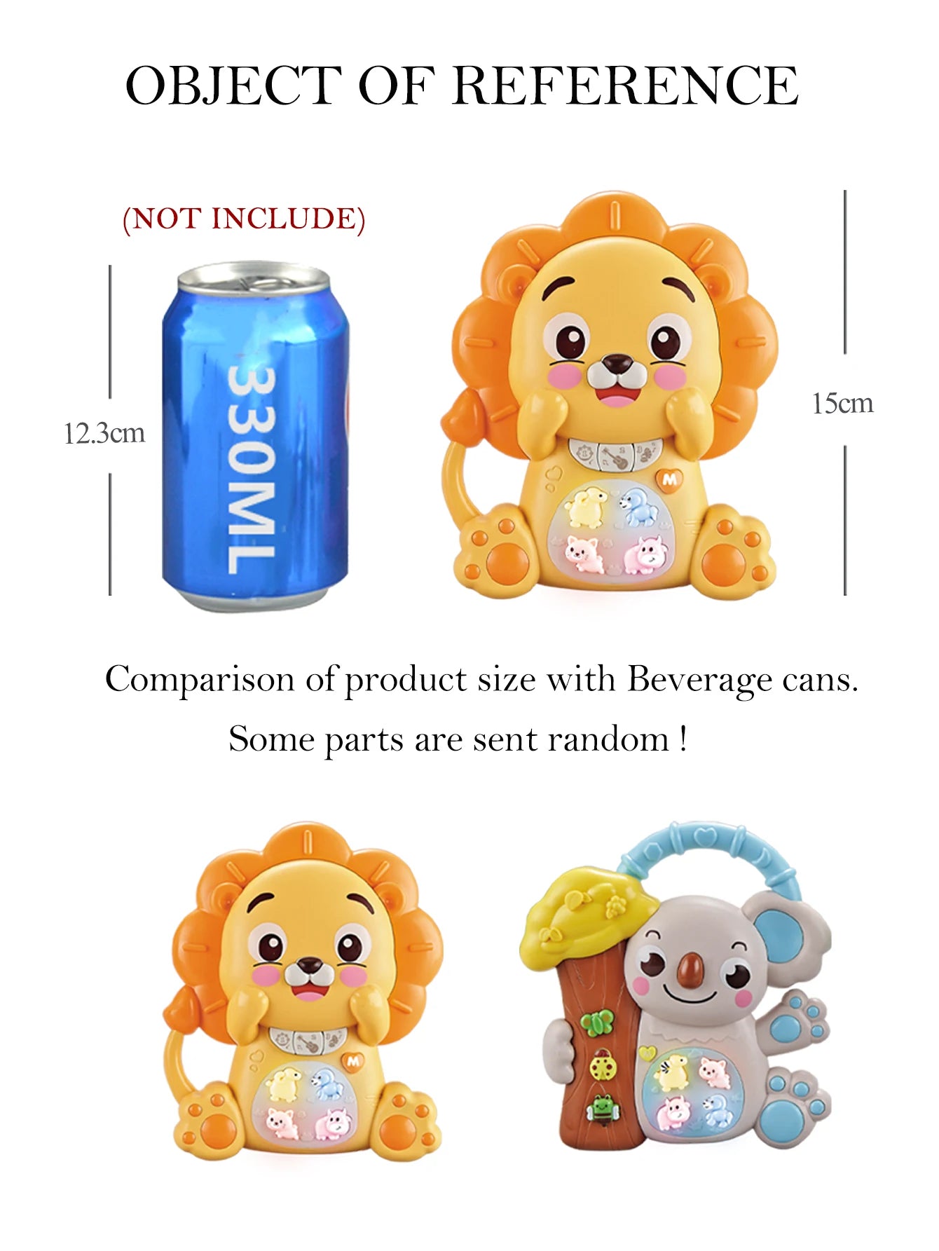 Cartoon Animal Electronic Keyboard, Lighting Music Piano Multi-mode Sound Effect Switching, Puzzle Early Education Toys for 3+