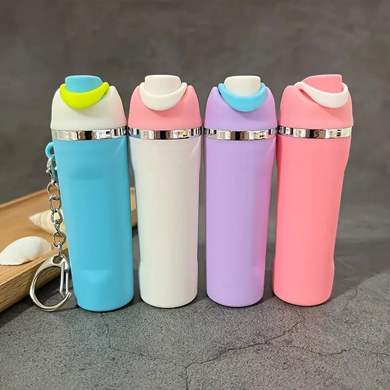 1/4pcs Fashionable Fruit Cup Style Keychain, Can Hold Small Ornaments, Lipstick, Etc., A Perfect Gift for Travel, Daily Wear