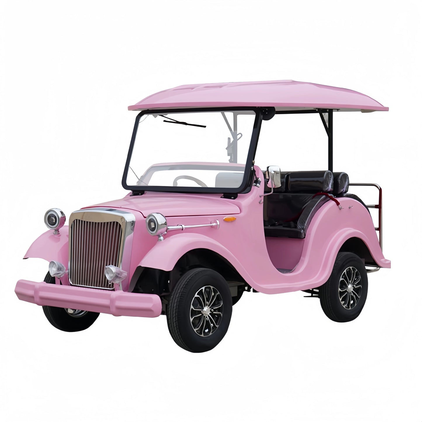 Classic Luxury Retro Electric Car for Adults 4 Wheels Low Speed Special Transportation Vehicle Long Endurance Lithium Battery
