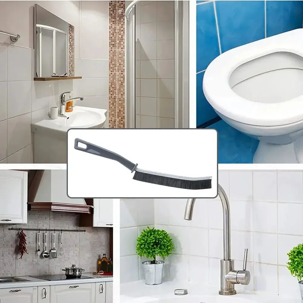 Bathroom Kitchen Gap Cleaning Brush Durable Grout Hard Bristle Long Handle Cleaner Brush for Tile Gaps Window Frames Door Track