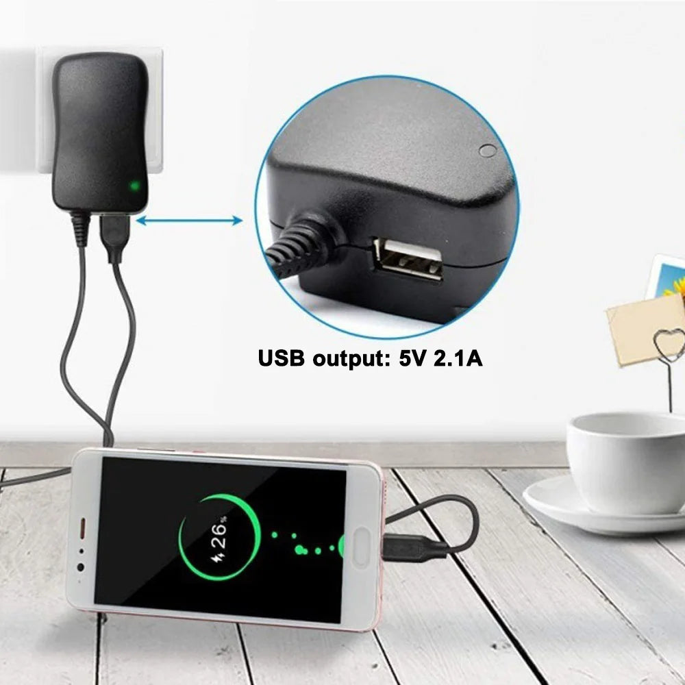 30W Adapter 3V 4.5V 5V 6V 7.5V 9V 12V Adjustable Voltage Power Adapters EU/US USB Universal Charger Supply Converter With 8 Tip