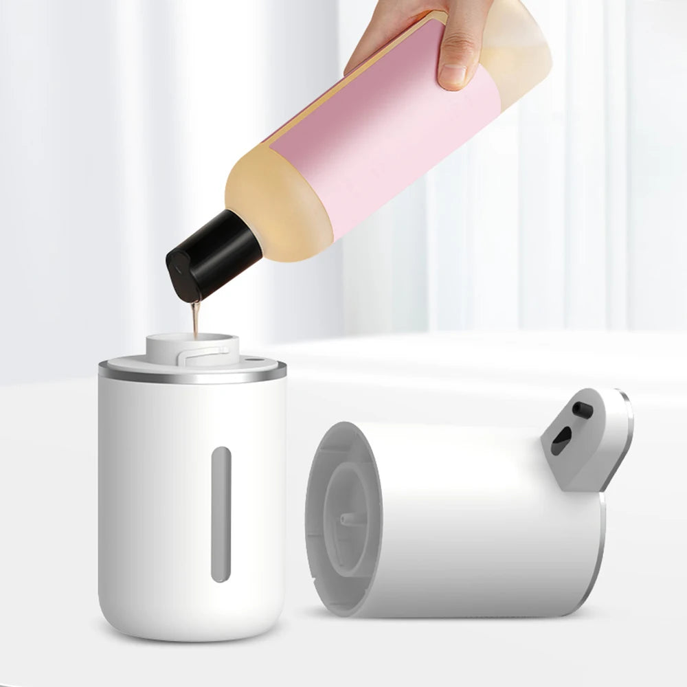 Automatic Touchless Foaming Soap Dispenser 380ml 4 Level Adjustable USB Rechargeable Electric Wall Mounted for Bathroom Kitchen