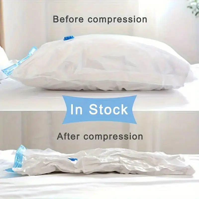 Vacuum storage bag space saving bag for clothes, mattresses, blankets, duvets, pillows, quilts, travel, moving