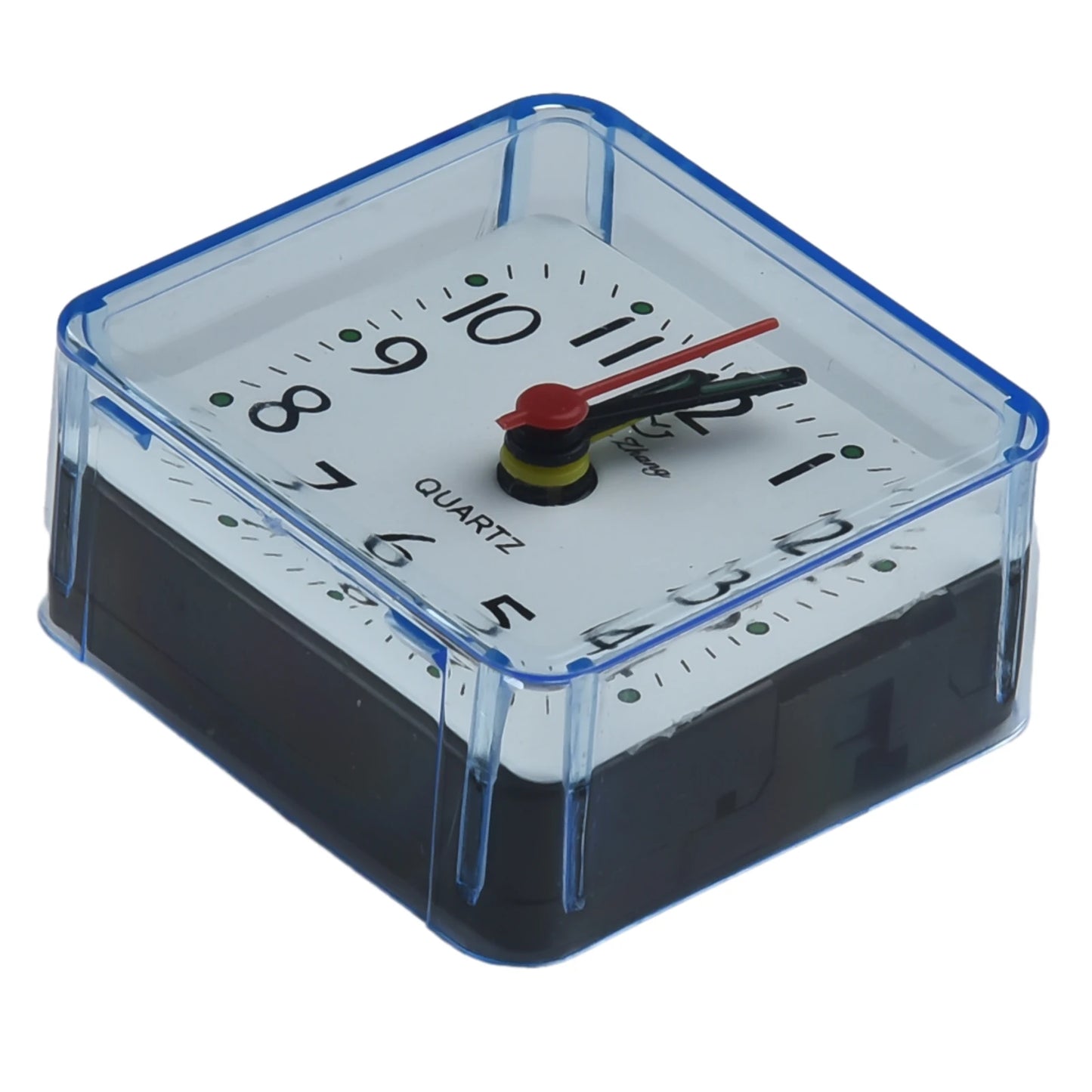 Small Battery Operated Quartz Alarm Clock with Beeping Sound for Bedside Use Featuring Clear Numbers and Reliable Performance