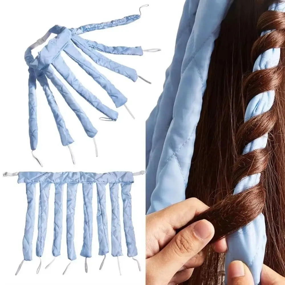 New Heatless Lazy Hair Curler Octopus Soft Wave Curling Stick DIY Curls Silk Ribbon Lazy Hair Styling Tools
