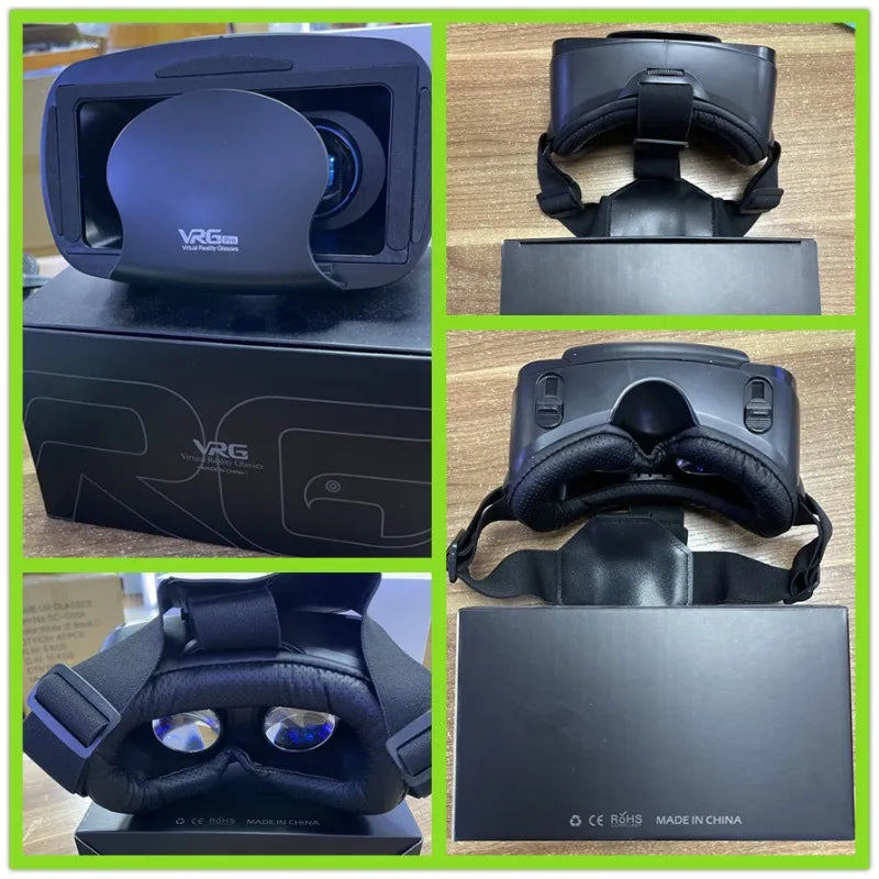 VR Glasses Virtual Reality 3D VR Glasses Google Cardboard Headset for Use with Smartphone Android Virtual Glasses with Gamepad