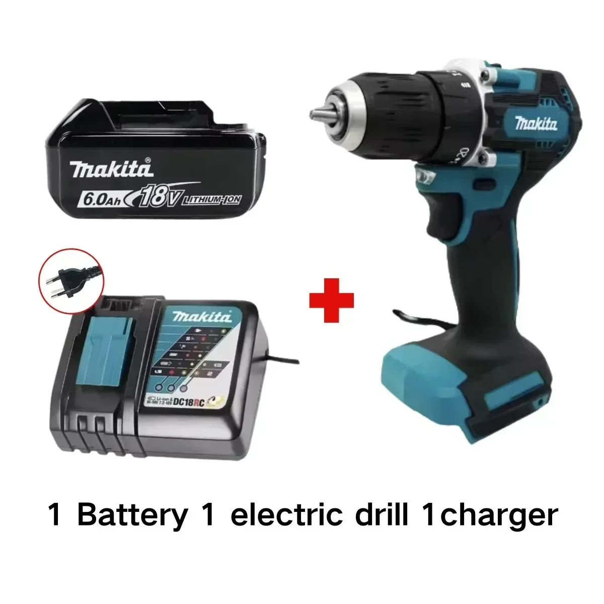 Makita 100%Original DDF487 Cordless Driver Drill 18V Brushless Electric Impact Screwdriver Rechargeable Power Tool