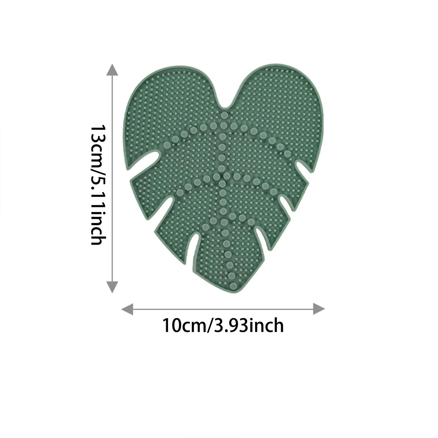 Silicone makeup brush cleaning pad with suction cup, a makeup brush cleaning tool suitable for brushes and powder puffs.