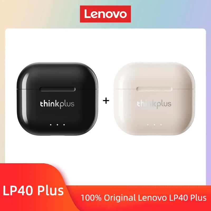 Lenovo LP40 II Earphones Original LP40 plus TWS Wireless Bluetooth 5.3 Headphones Sport Noise Reduction Touch Control Earbudss