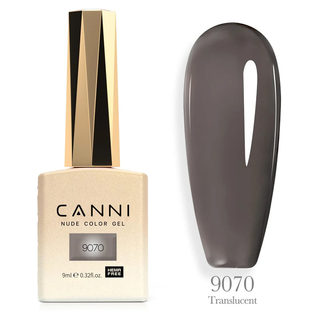 Canni Nail Gel Polish Jelly Nude Color HEMA FREE TPO FREE 9ml Transparent Semi Permanent Natural Nude French Nail Gel Lacquer