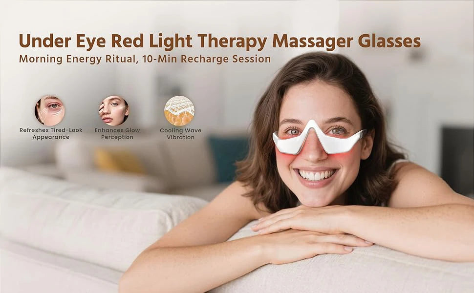 Eye Massager 3D Red Light EMS Eyes Relax Massager Fatigue Relief Lighten Dark Circles Smooth Eye Fine Line Beauty Eye CareDevice