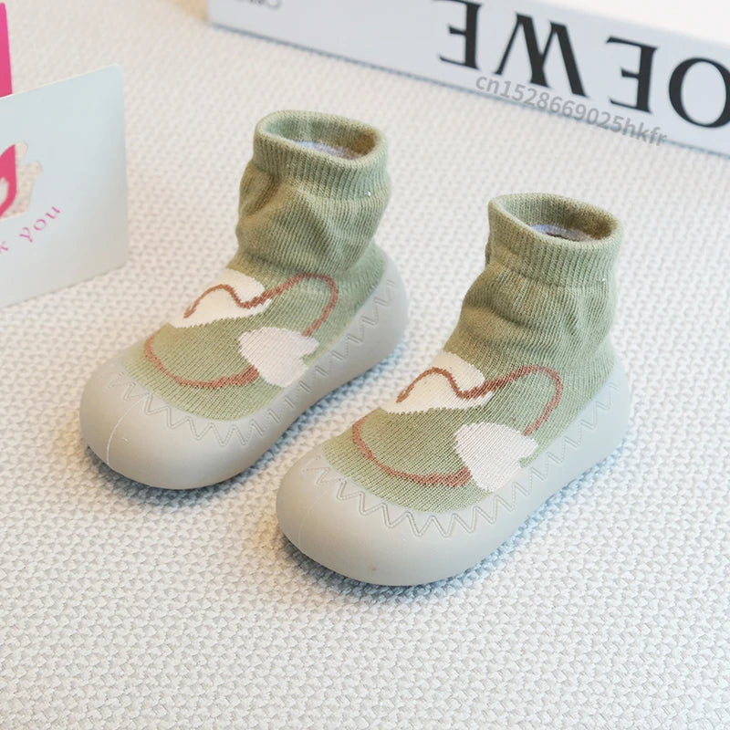 Baby Socks Shoes Infant Cute Cartoon Kids Boy Shoes Soft Rubber Sole Child Floor Sneaker BeBe Booties Toddler Girls First Walker