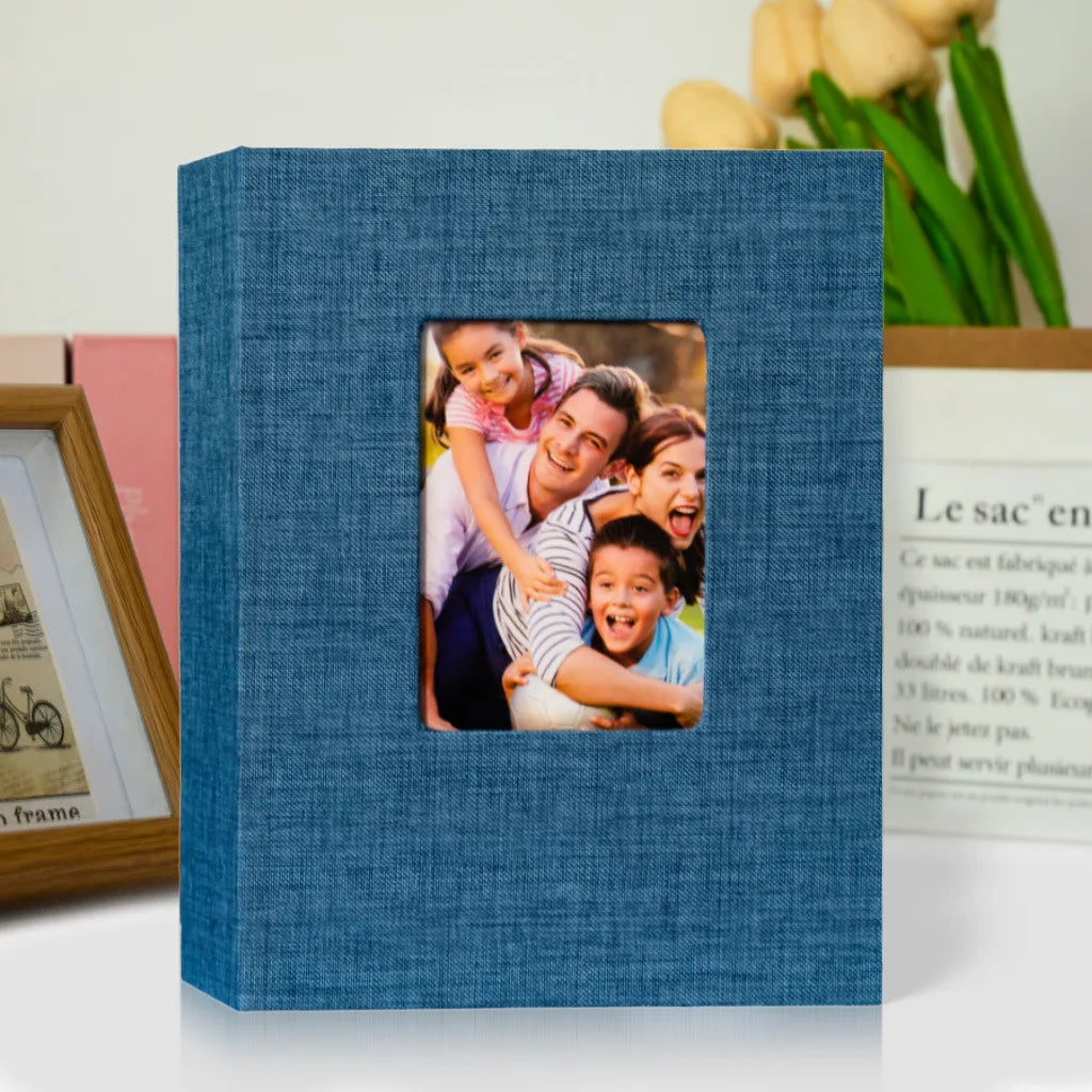 7-inch 100-piece Photo Album Bookshelf Album Fabric Cover Album Suitable For Storing Family Anniversary And Wedding Photos