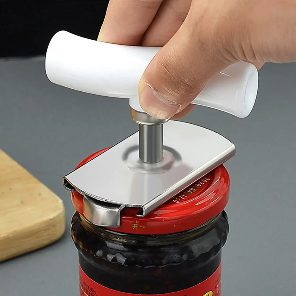 Stainless Steel Multi-Use Jar Opener | Adjustable Labor-Saving Tool for Bottle Caps  Can Lids | Commercial Kitchen & Home Gadget