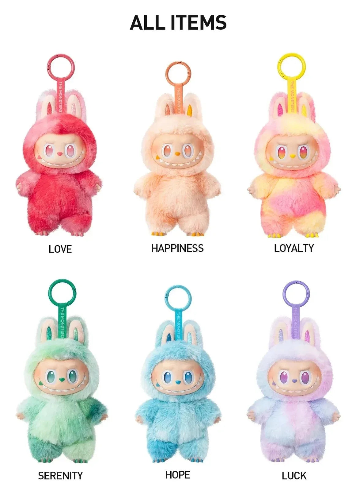 THE MONSTERS Labubu Doll Mystery Box, 100% genuine - Macaron color, It's the perfect gift for children, family and frict Gift