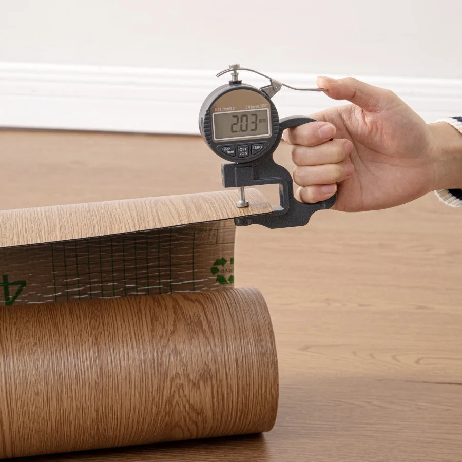 Vinyl Flooring Roll 15.7"W X 118"L/ 12.9 Sq.Ft, Peel and Stick Wall Tiles Vinyl Plank Flooring for Any Room, Easy DIY