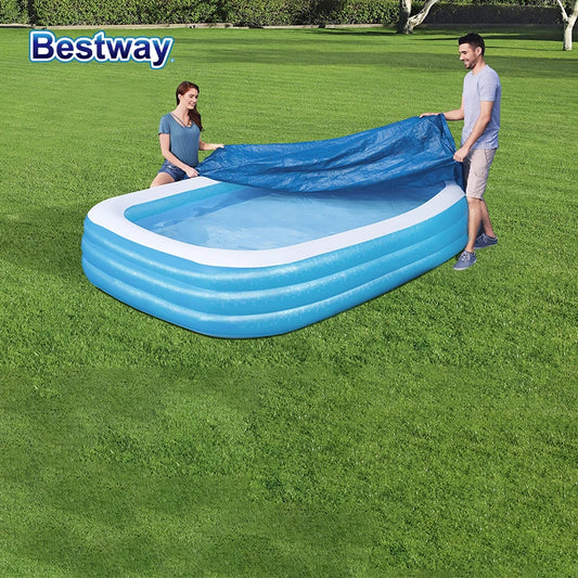 Bestway 58108 120x 72 Inch Home Pool Cover10 x 6’/3.05m x 1.83m Pool Cover for Patio PVC Inflatable Pools or Swimming Pools