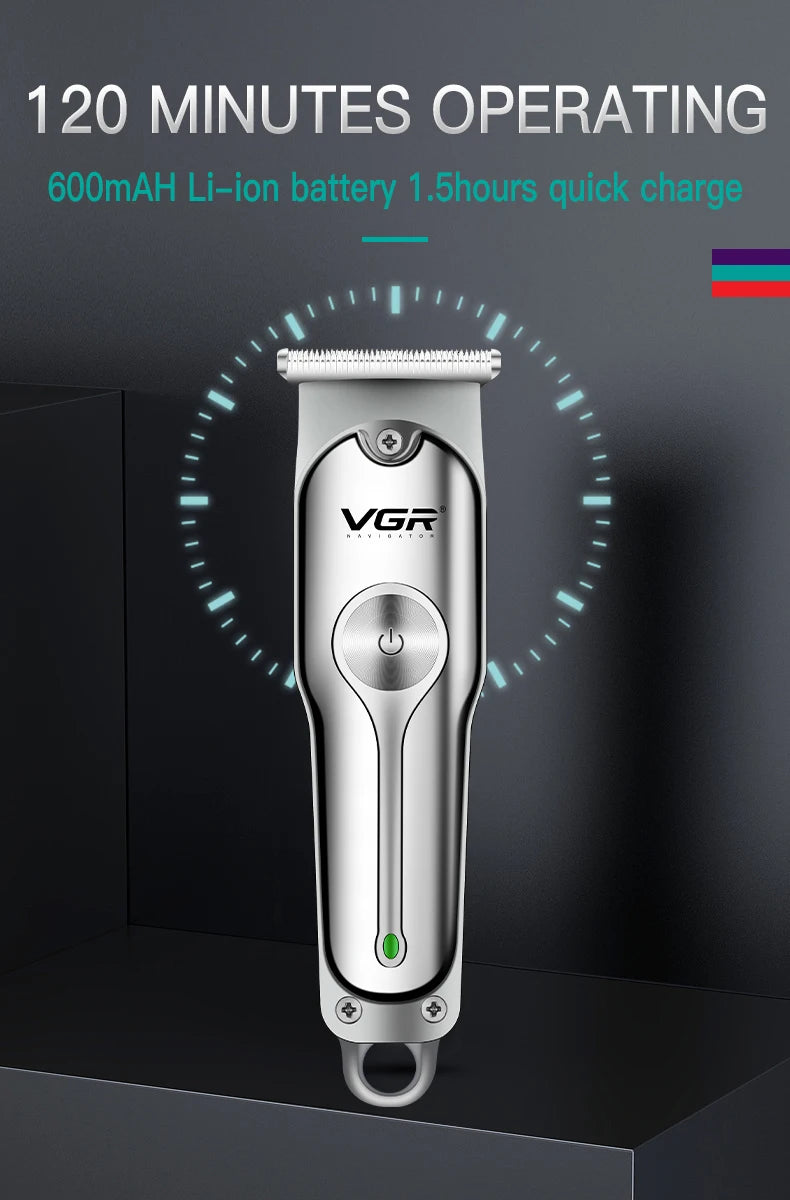VGR Hair Trimmer Professional Hair Clipper Wireless Hair Cutting Machine Electric Zero Cutting Machine Trimmer for Men V-071