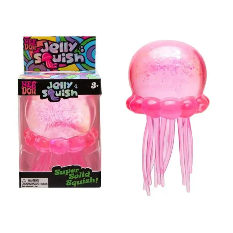 Confirmed Needoh Fuzz Ball Jellyfish Squishy Blind Box Series Various Colors Cute Jellyfish Modeling Stress Relief Relax Fun Toy